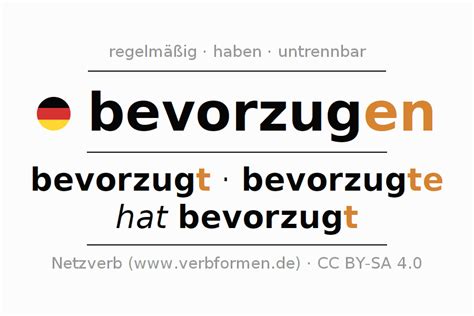 bevorzugen 